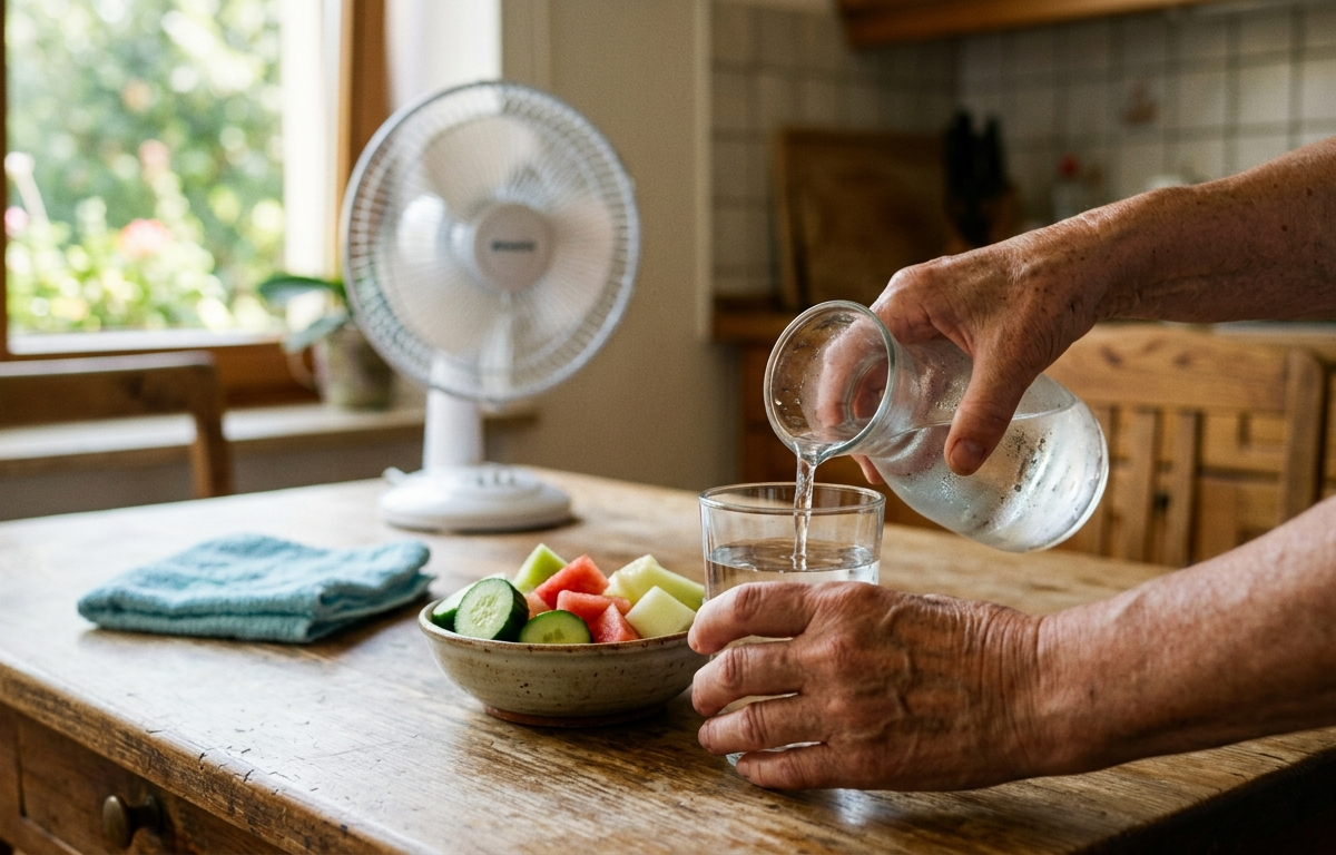 Hitze und Pflege: So schützt Ihr pflegebedürftige Angehörige im Sommer - process